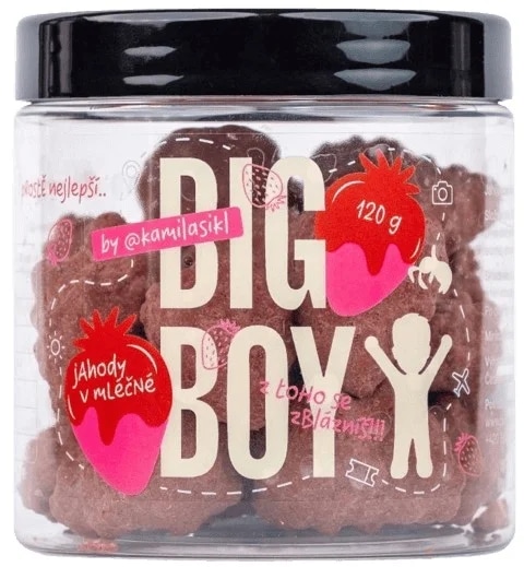 Big Boy Jahody v mléčné čokoládě by @kamilasikl