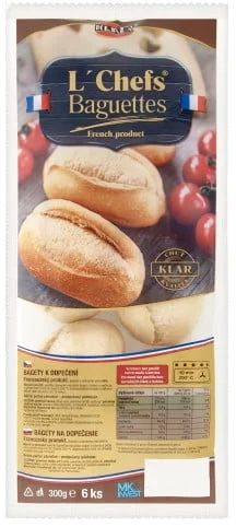 L'Chefs Bagety k dopečení, 6 ks