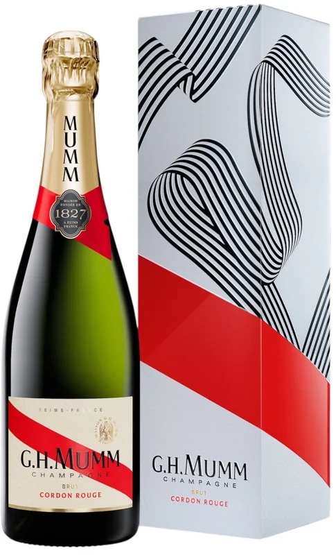 G.H. Mumm Cordon Rouge champagne, Gift box