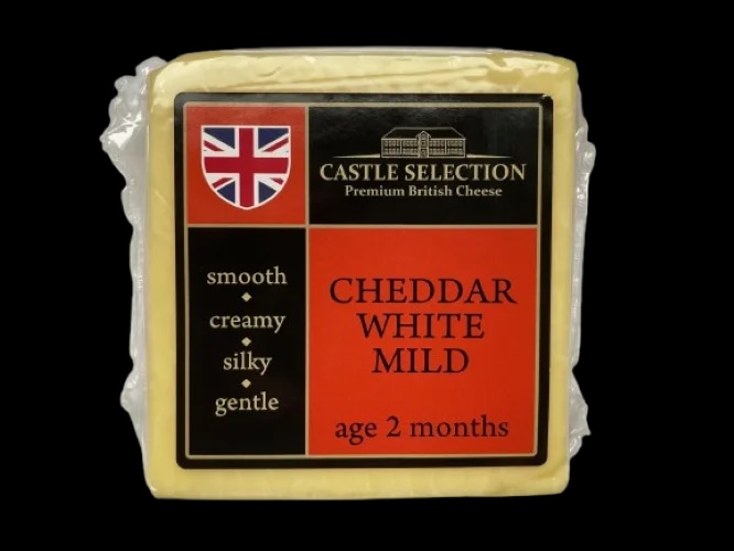 Cheddar white mild freshpack bloček