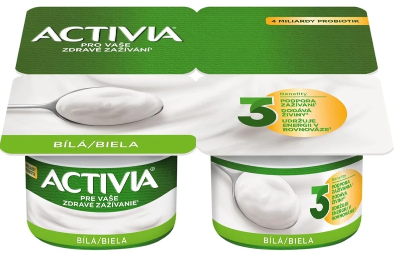 Activia Probiotický jogurt bílý 4×120 g