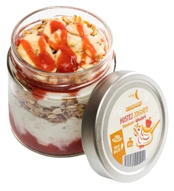 Rohlik.cz Hustej jogurt s müsli, banány a jahodami mini