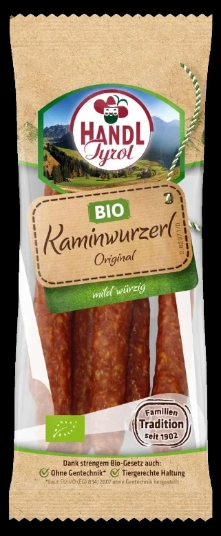 Handl Tyrol BIO Klobásky uzené a sušené