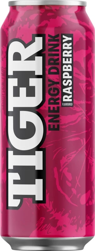 Tiger Energy drink Rasberry plech