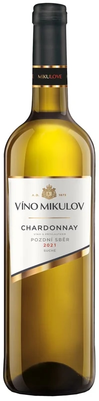 Víno Mikulov Chardonnay pozdní sběr