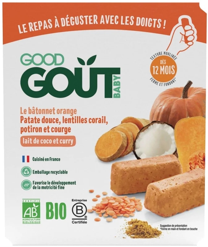 Good Gout BIO BLW tyčinky z červené čočky a dýně