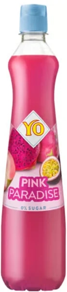 YO Pink paradise sirup bez cukru