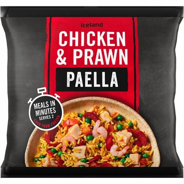 Iceland Paella s kuřecím masem a krevetami