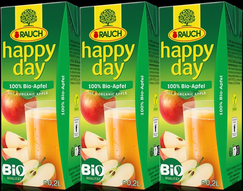 Rauch BIO Happy Day 100% jablko 3×0,2 l