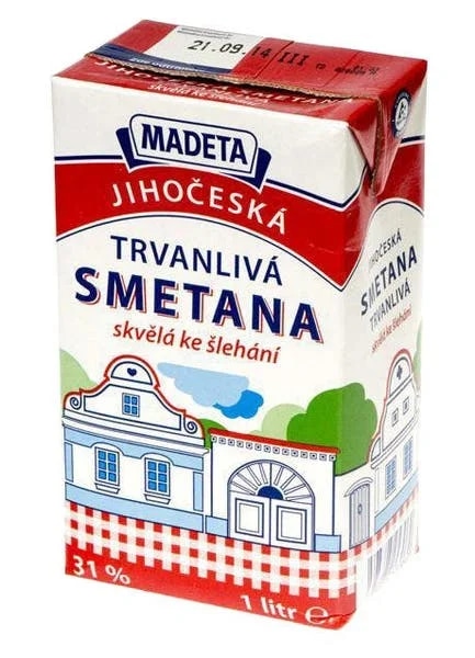Madeta Jihočeská Smetana 31%