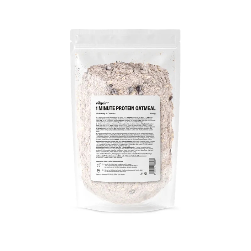Vilgain Minutová proteinová ovesná kaše – borůvka a kokos