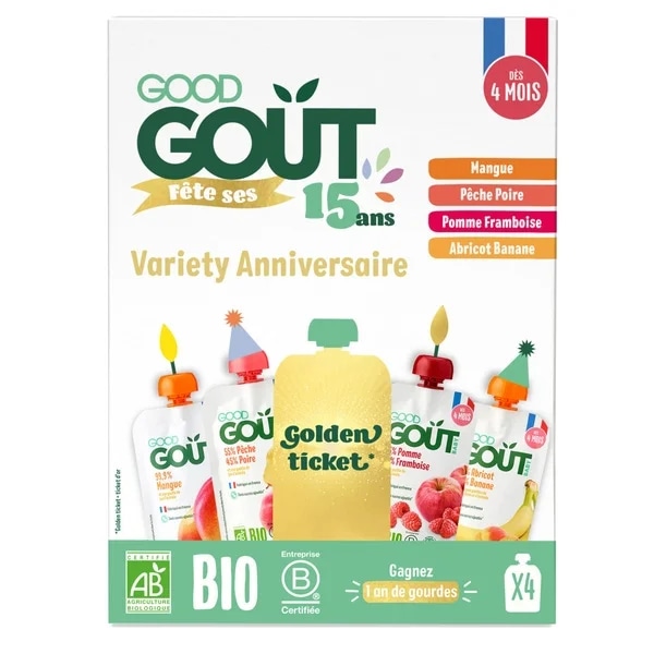 Good Gout BIO Ovocný Jackpot (4× 120 g)