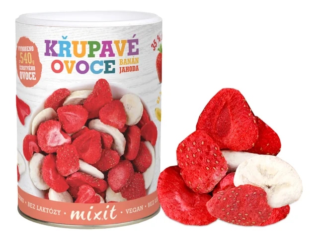MIXIT Banán Jahoda - Křupavé ovoce