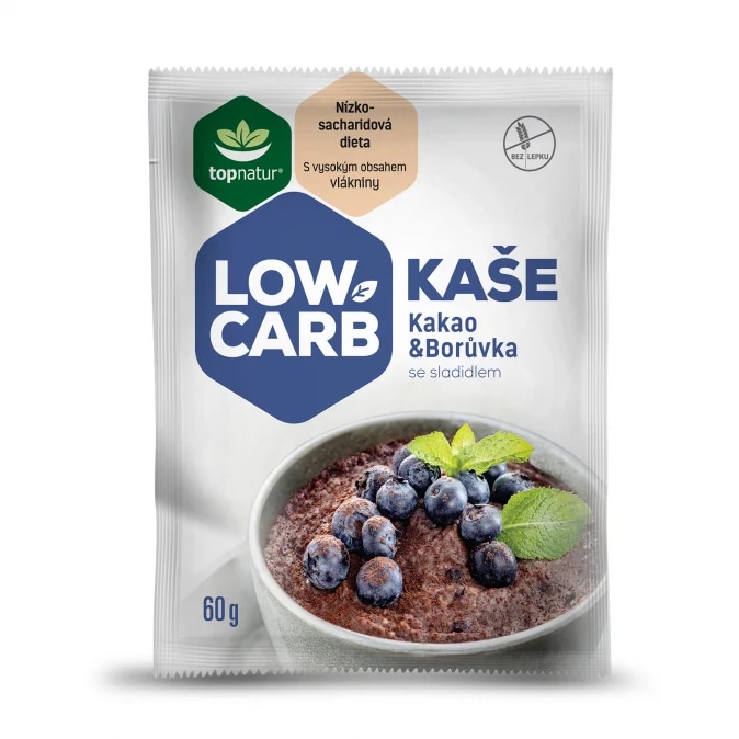 TOPNATUR LOW CARB kaše kakao borůvka