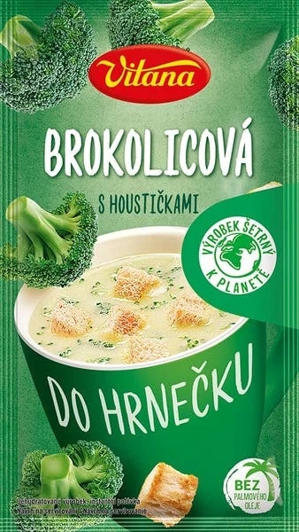 Vitana Do hrnečku Instantní polévka brokolicová s houstičkami