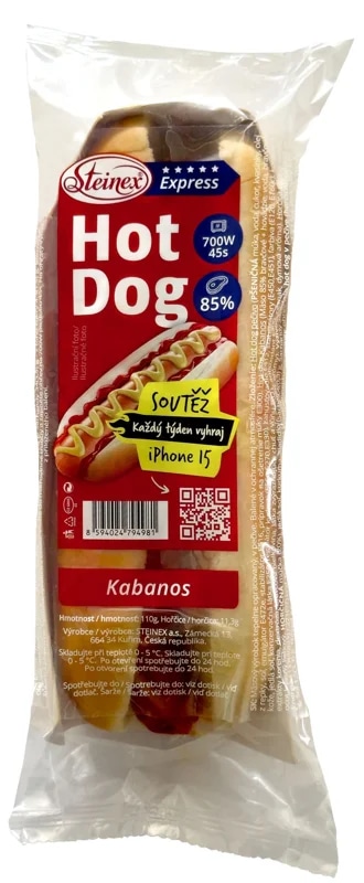 Steinex Express Hot dog kabanos s hořčičí