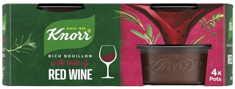 Knorr Bohatý bujón s chutí červeného vína (4×26 g)
