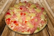 Pizza Hawai, balená a mrazená, po MW úpravě
