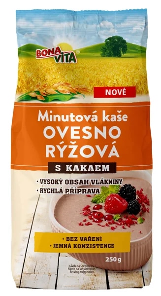 Bonavita Kaše ovesno rýžová s kakaem
