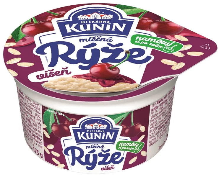 Mlékárna Kunín Mléčná rýže višeň