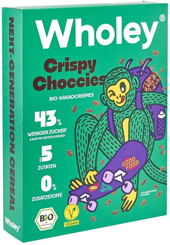 Wholey BIO Crispy Choccies cereálie