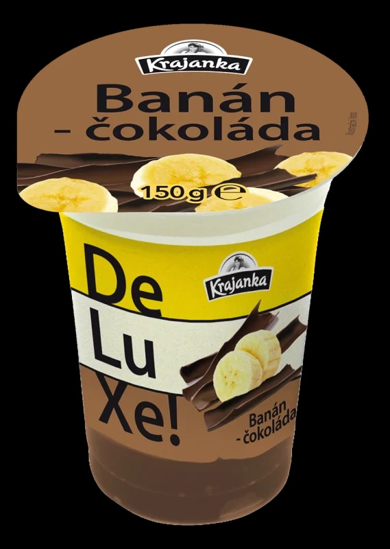 Krajanka DeLuXe smetanový jogurt banán a čokoláda