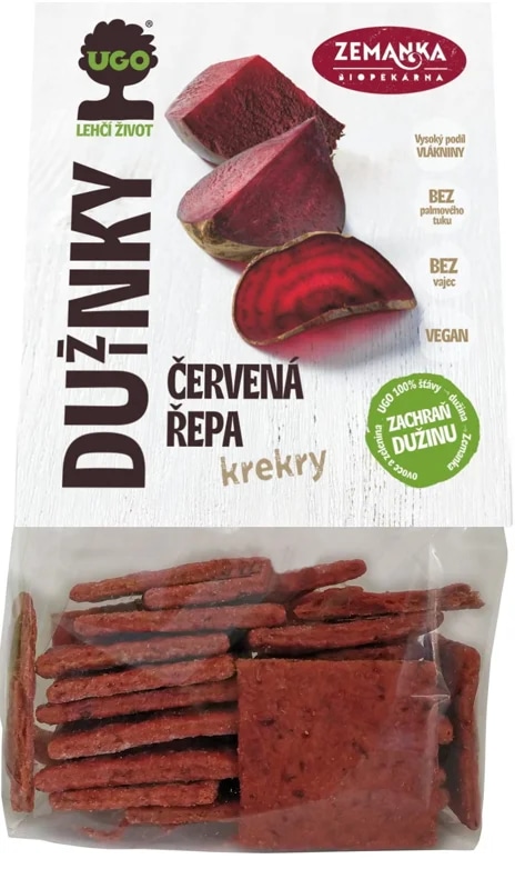 Biopekárna Zemanka Slané krekry s dužinou z červené řepy