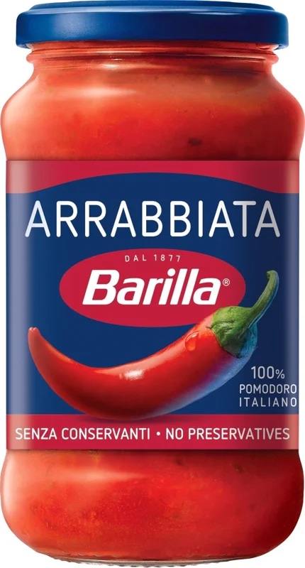 Barilla Arrabbiata rajčatová omáčka s chilli papričkami