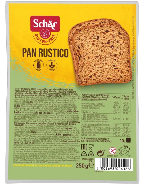 Schär Pan rustico bezlepkový chléb