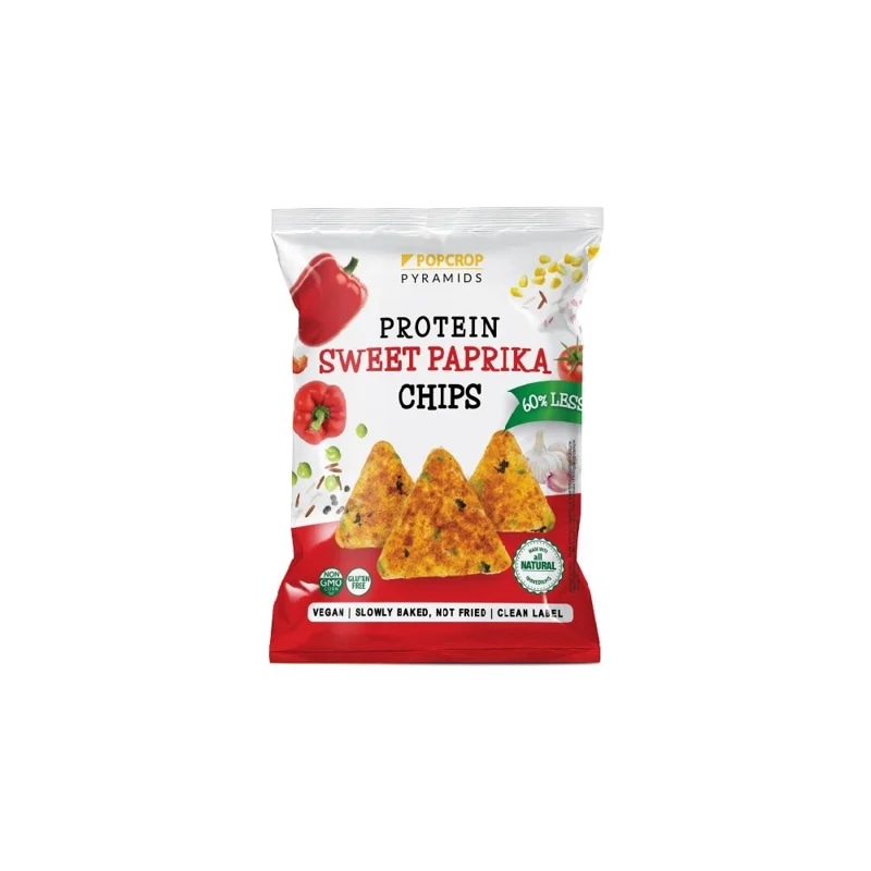 POPCROP Proteinové chipsy – sladká paprika