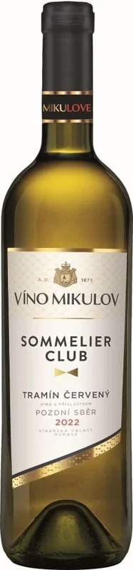 Víno Mikulov sommelier club Tramín červený pozdní sběr