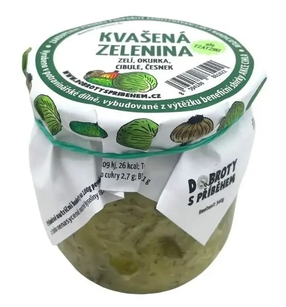 Dobroty s příběhem Kvašená zelenina - zelí, okurka, cibule, česnek