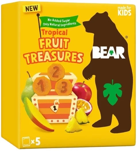 Bear Fruit Treasures Tropical mango a marakuja 5×20 g