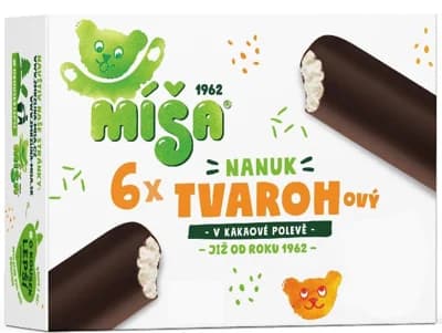 Míša Multipack tvarohových nanuků (6×45 ml)