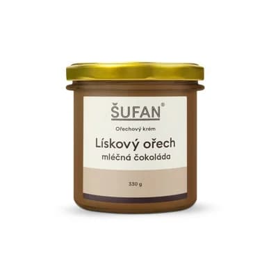 Šufan Lískovo-čokoládové máslo s mléčnou čokoládou