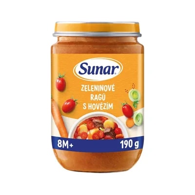 Sunar Příkrm zeleninové ragú s hovězím