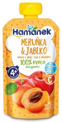Hamánek Ovocná kapsička meruňka a jablko
