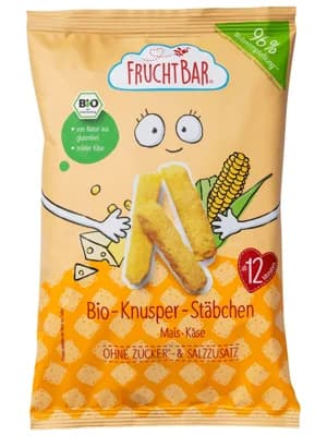 FruchtBar BIO Kukuřičné křupky se sýrem nesolené