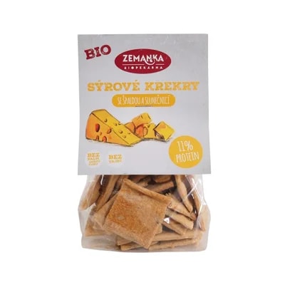 Zemanka Bio krekry se sýrem a slunečnicí