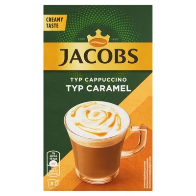 Jacobs Cappuccino Caramel Rozpustný kávový nápoj
