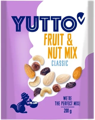 Yutto Studentská směs ořechů a rozinek klasik