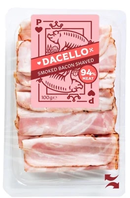 Dacello Anglická slanina shaved 94 %