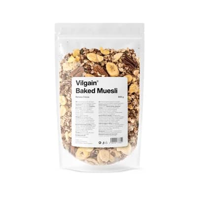 Vilgain Pečené müsli – banán, kakao & skořice