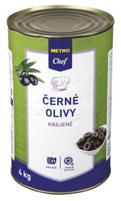 METRO Chef Olivy černé krájené