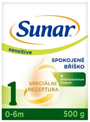 Sunar Sensitive 1, počáteční kojenecké mléko