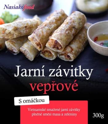 Jarní vepřové závitky s omáčkou