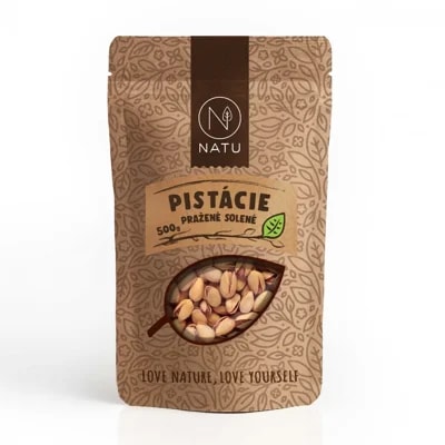 NATU Pistácie pražené solené 500g