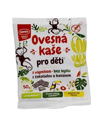 Semix Ovesná kaše pro děti - čokoláda a banán BZL