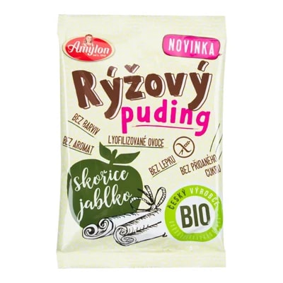 Amylon Pudink rýžový skořice a jablko bez lepku BIO