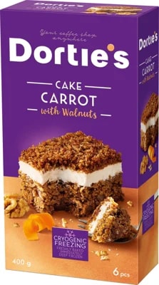 Dortie's Mrkvový dort s vlašskými ořechy, 6 ks